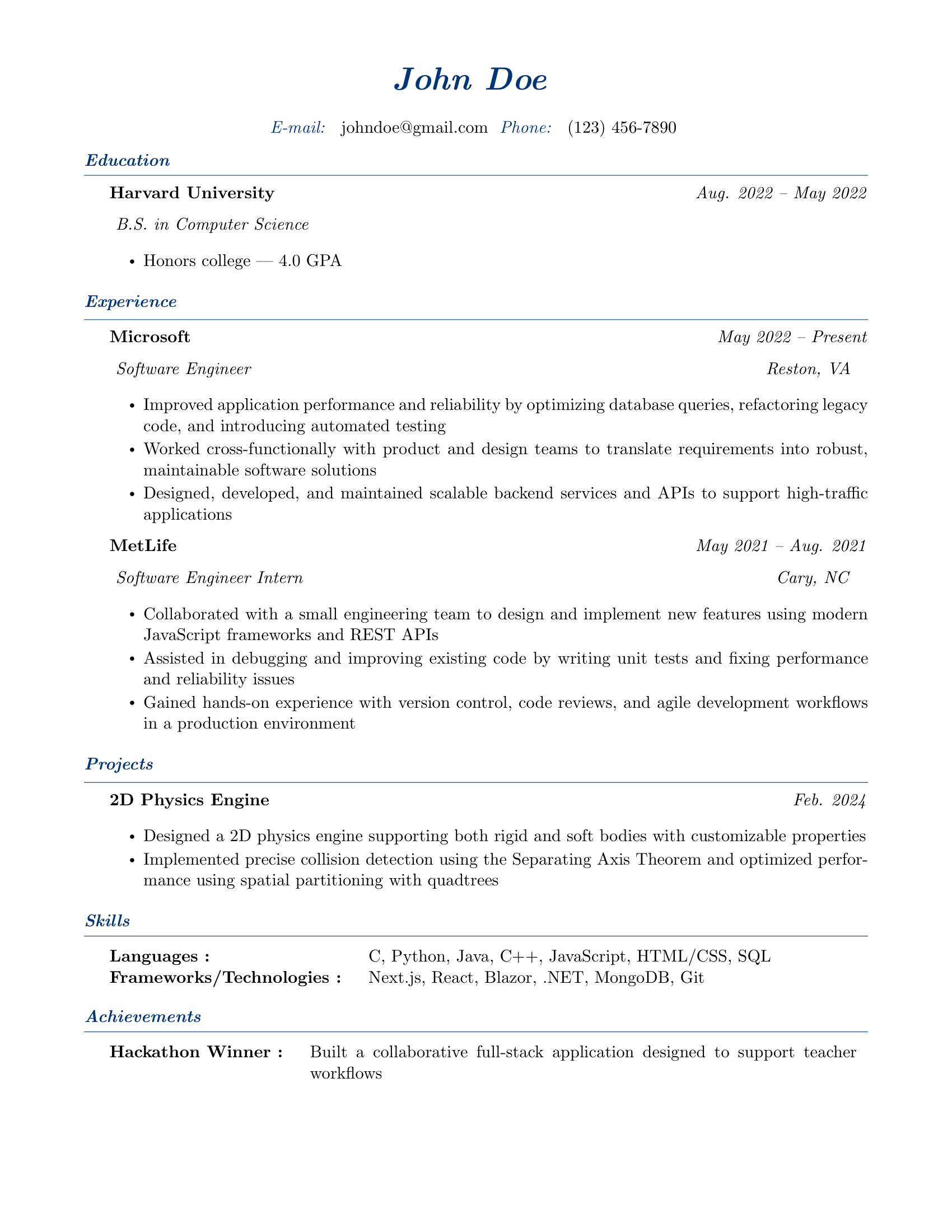 CV